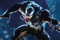 Spider-Man 2 venom posing aggressively