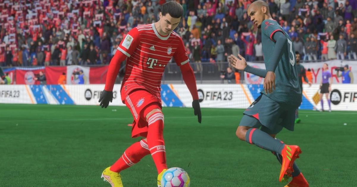 EA Sports FC 24 Marcel Sabitzer wearing Bayern Munich jersey
