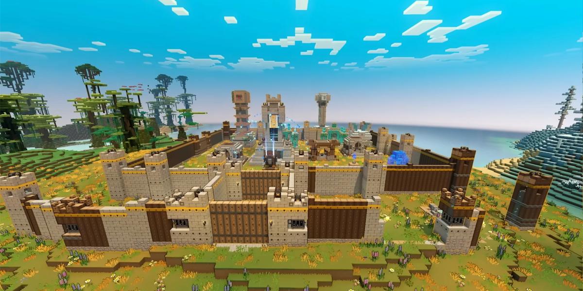 A base in Minecraft Legends