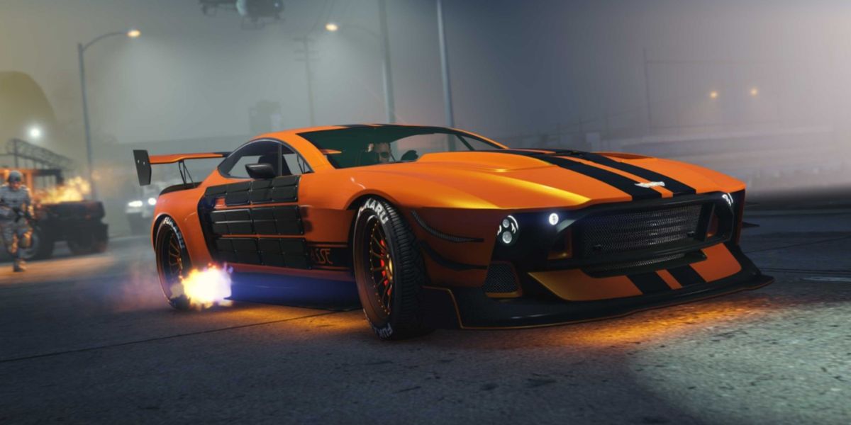 GTA Online Orange Dewbauchee Champion Vehicle