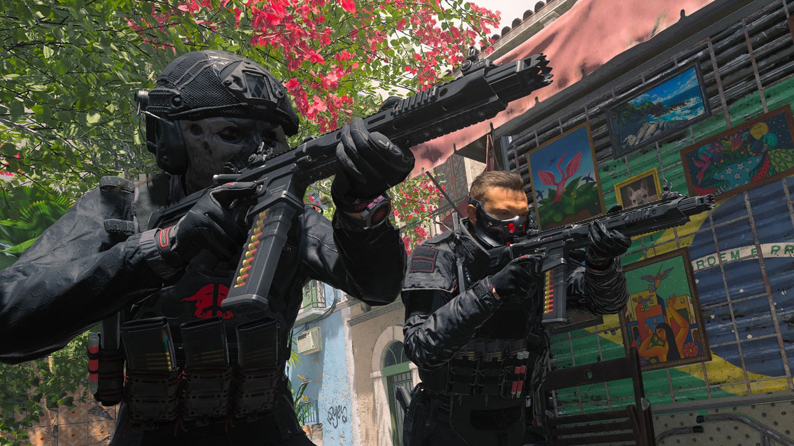 Modern Warfare 3 players aiming down sights of rifle