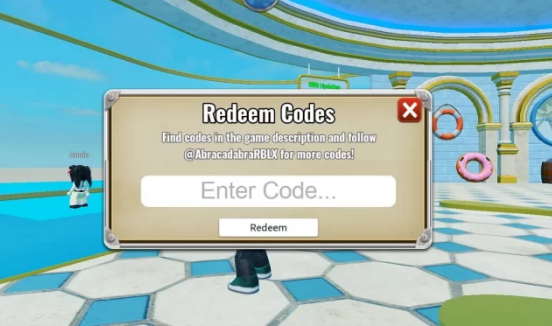 Screenshot of SharkBite 2 code redemption menu