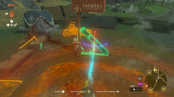 Physics puzzles return in The Legend of Zelda: Tears of the Kingdom.