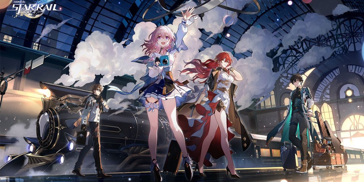 Promotional art showing a group of characters in Honkai Star Rail.