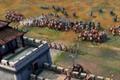 Two civilisations going to battle in Age of Empires 4.
