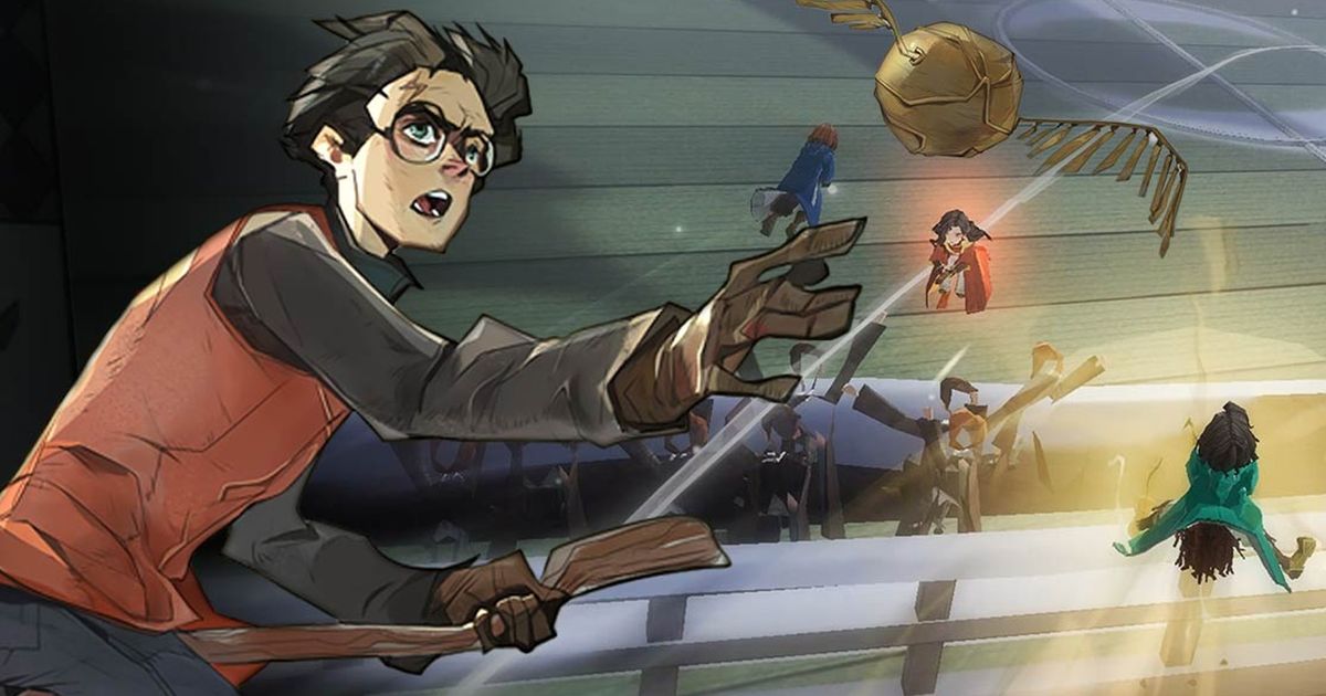 Image of Harry Potter playing Quidditch in Harry Potter Magic Awakened
