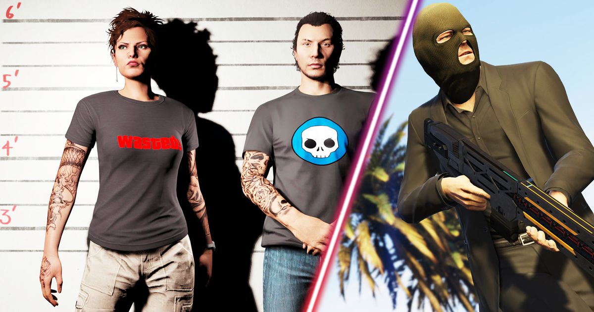 Some GTA Online players rocking new t-shirts.