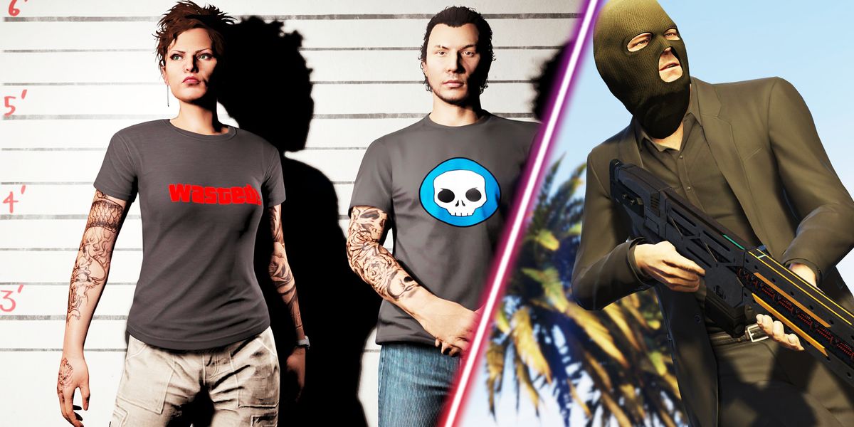 Some GTA Online players rocking new t-shirts.