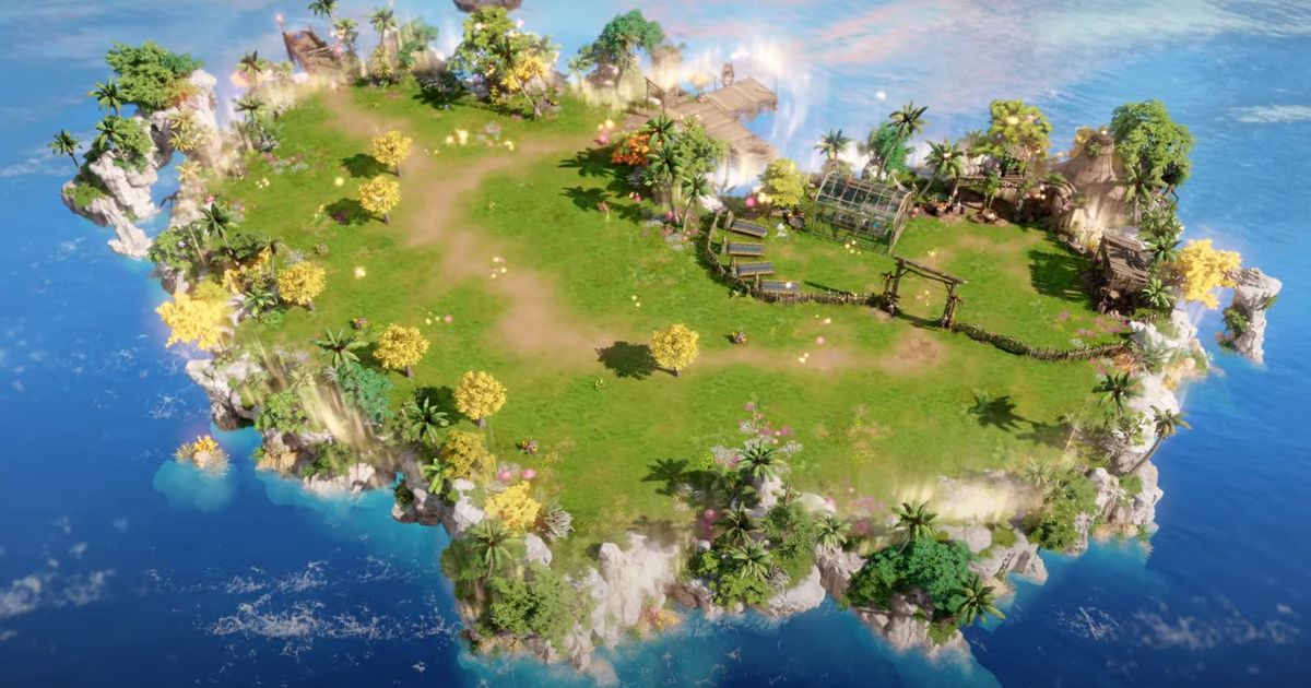 An island Stronghold, where players can use a Knowledge Transfer in Lost Ark.