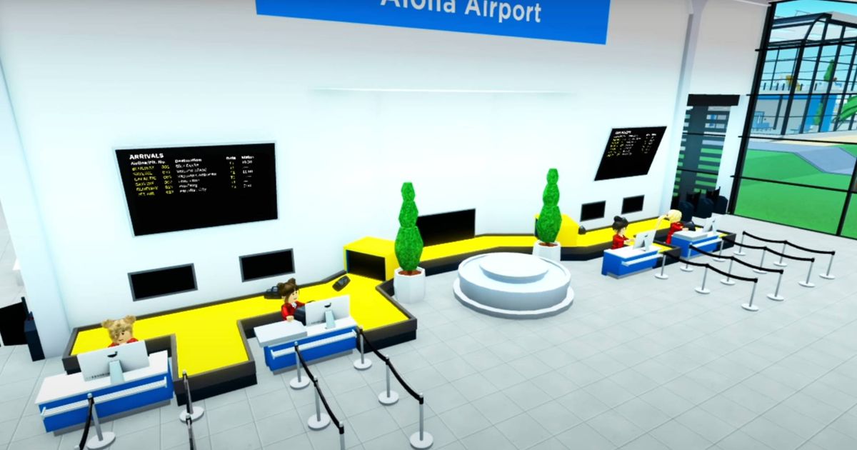 Inside a lobby in Airport Tycoon