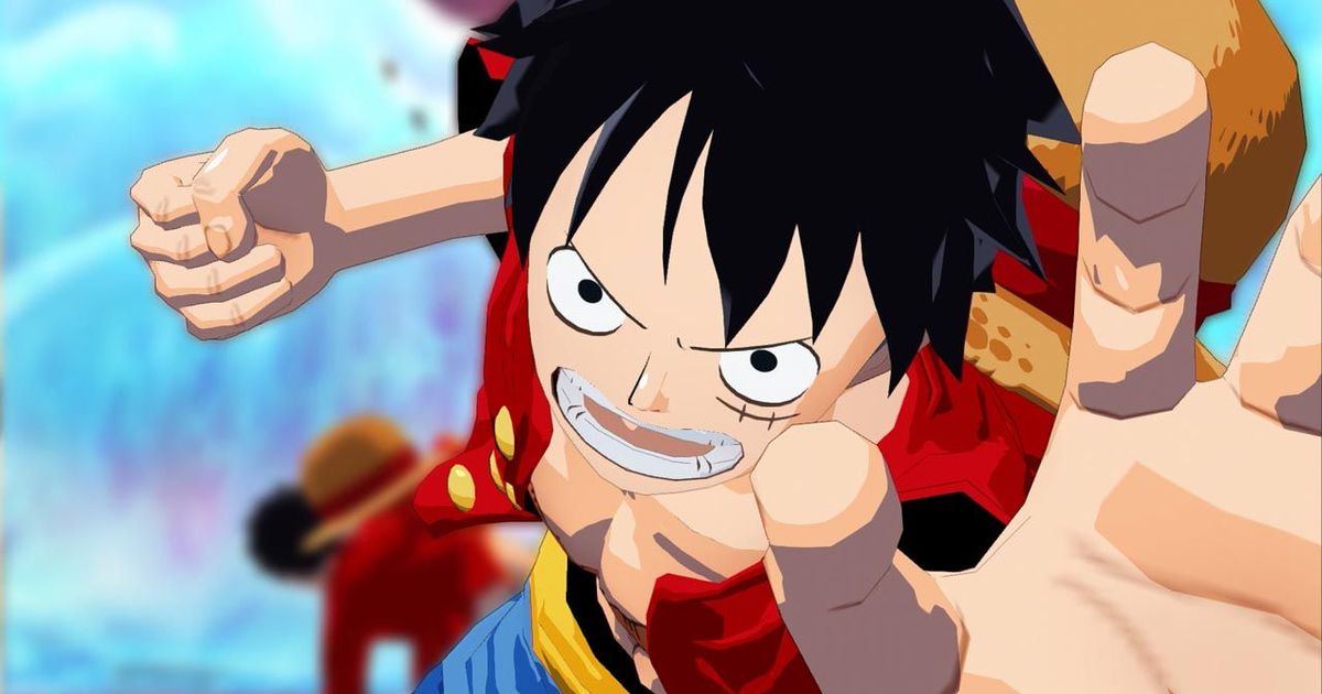 The main character posing in One Piece.