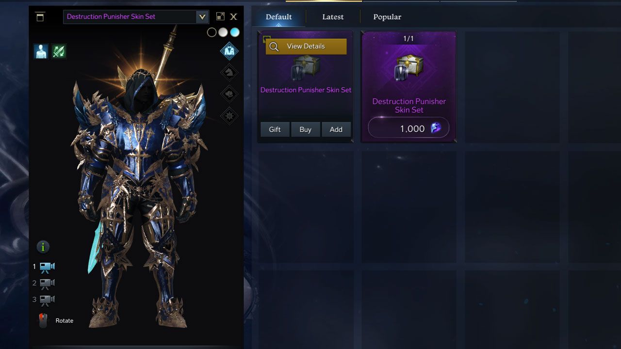 You can buy more Lost Ark skins for your class in the premium shop.