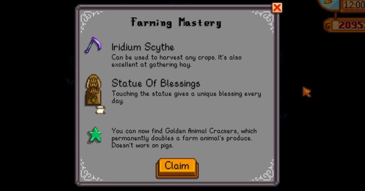 Image of Stardew Valley Iridium Scythe