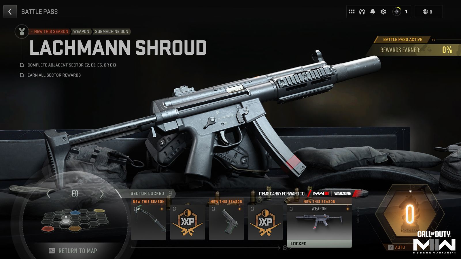 Lachmann Shroud SMG in MW2 and Warzone battle pass