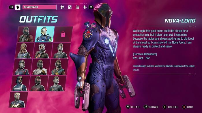 Guardians of the Galaxy Nova-Lord Outfit