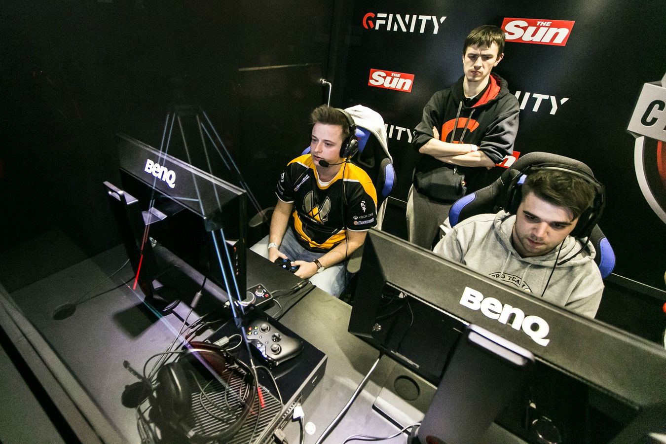 Tommey representing Vitality at the Gfinity Spring Masters.