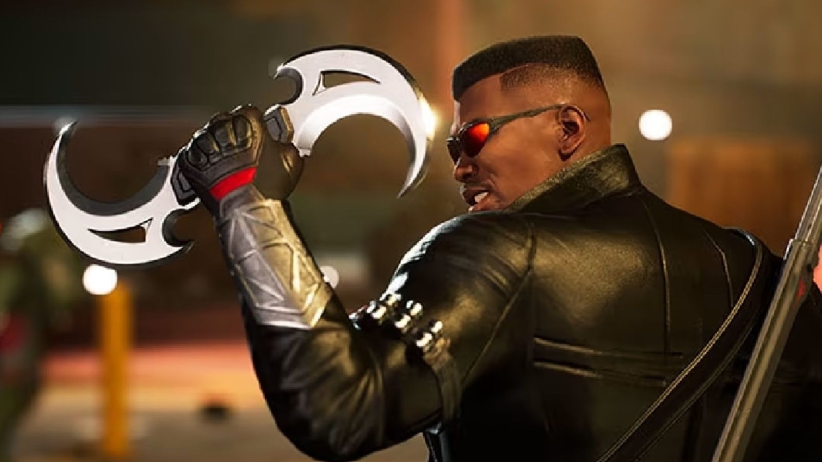 Blade holding a vampire weapon 