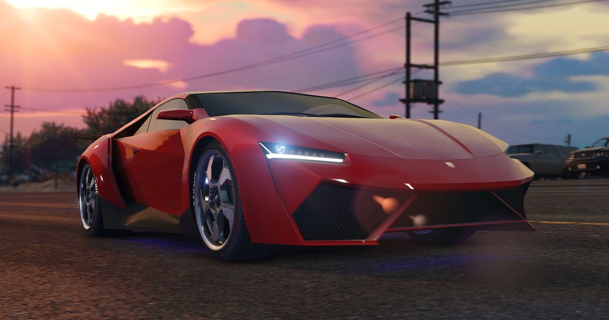 A promo image of a car in GTA Online.