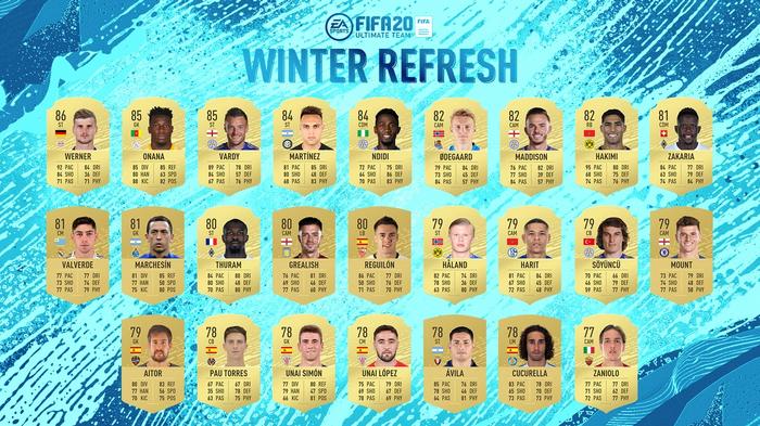 fifa 20 winter refresh top 50