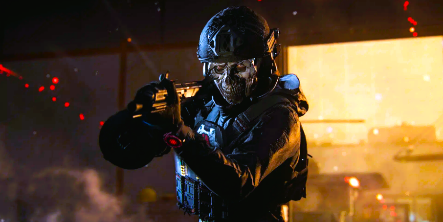 A Modern Warfare 3 player holding a gun