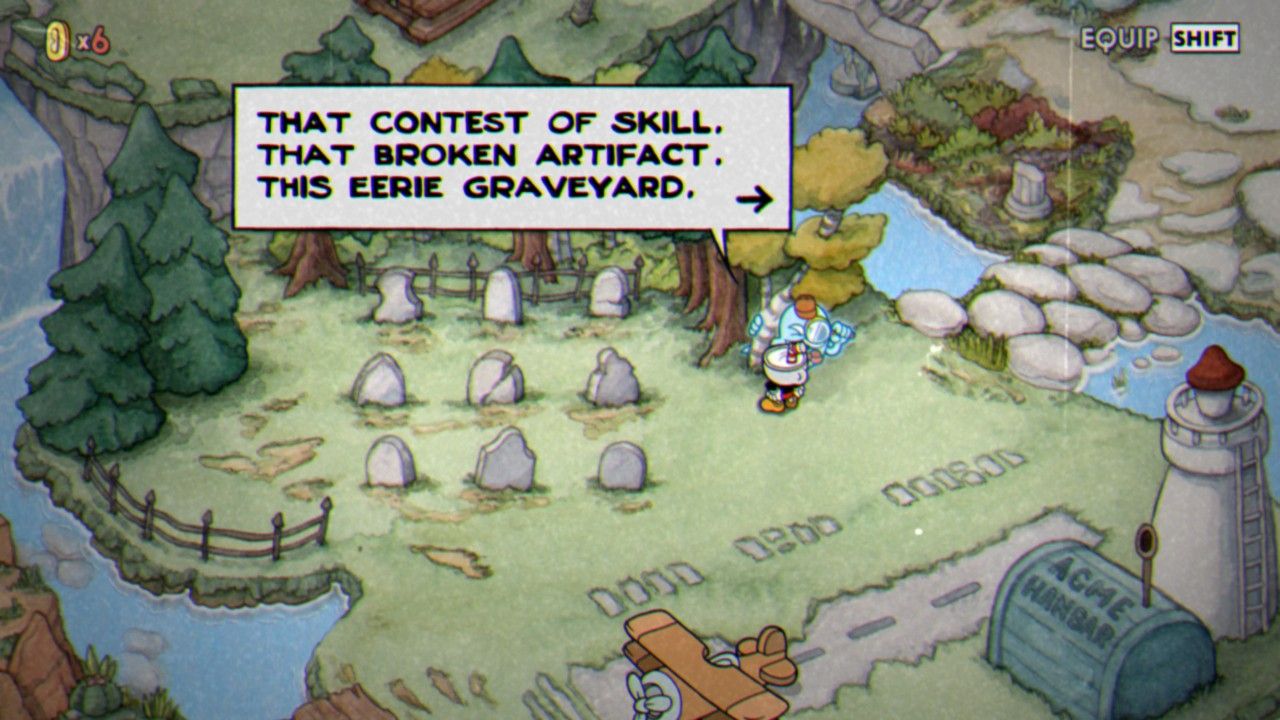 The Cuphead Graveyard in The Delicious Last Course DLC.