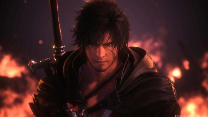 Final Fantasy 16 gameplay image of a character close up