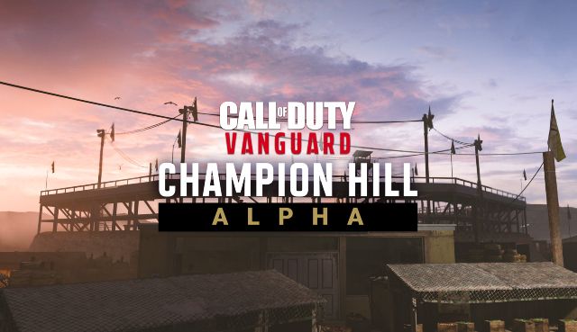 Call of Duty: Vanguard Champion Hill Alpha Logo In Front Of Arena Background