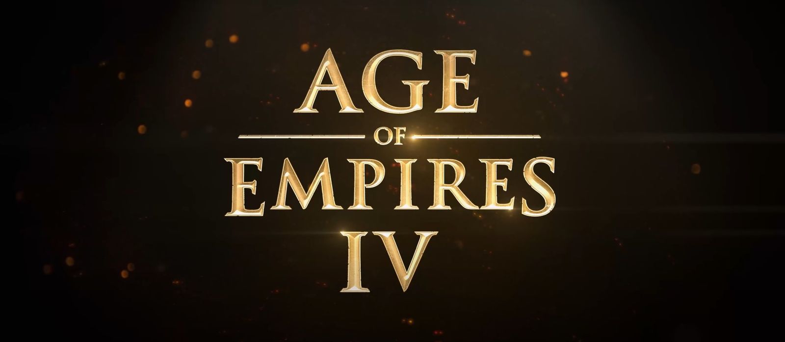 The Age of Empires 4 logo from the official gameplay trailer.
