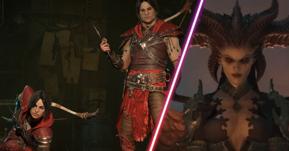 Some characters in Diablo 4.