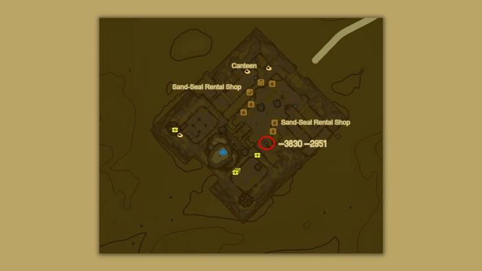 Zelda Tears of the Kingdom: Location of the well in the Gerudo Town