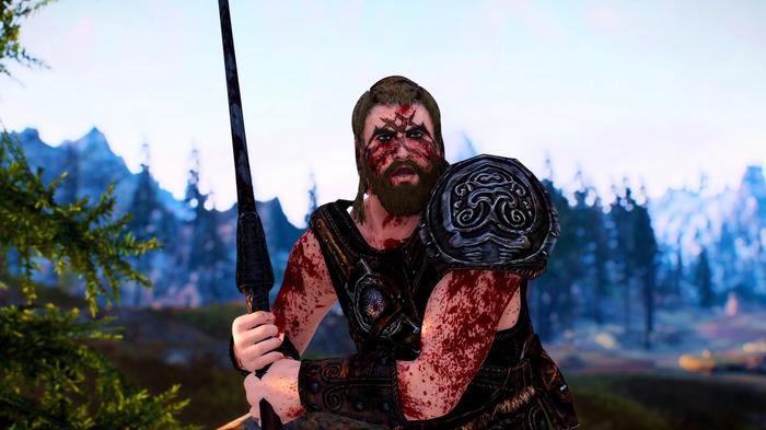An image of a criminal in Skyrim.