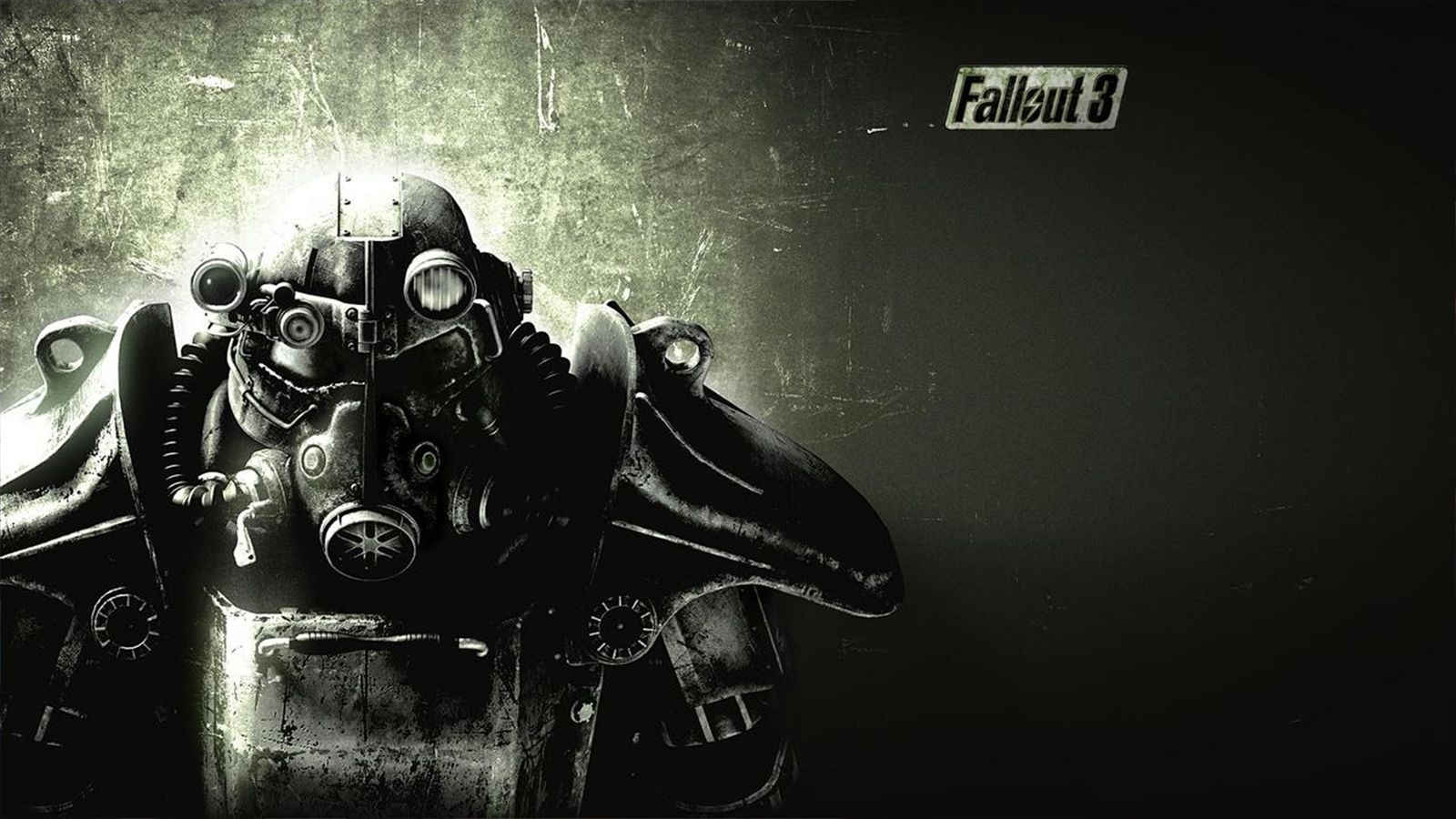 fallout 3 promo art for original game brotherhood of steel power armor character
