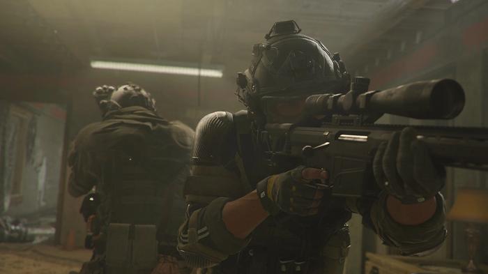 Warzone 2 player standing with sniper rifle