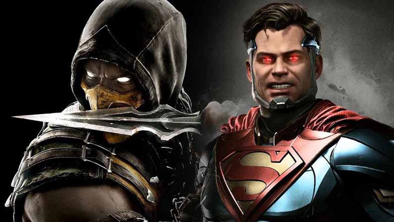 Promo images for Mortal Kombat and Injustice games