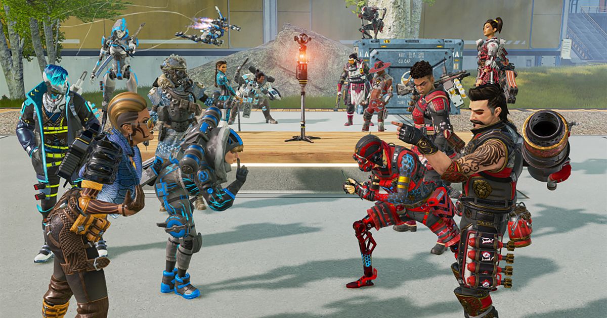 Image showing two teams of Apex Legends characters
