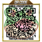 WWE SuperCard QR code from Twitch streamer @BULLFROGFUNTIME.