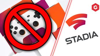 An image of the logo for Google Stadia.