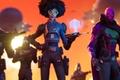 Image of three characters holding guns in Fortnite.