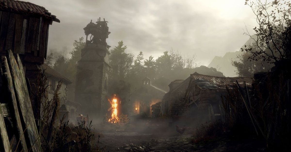 The abandoned village in Resident Evil 4 remake.
