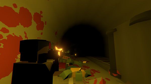 An underground section in Unturned