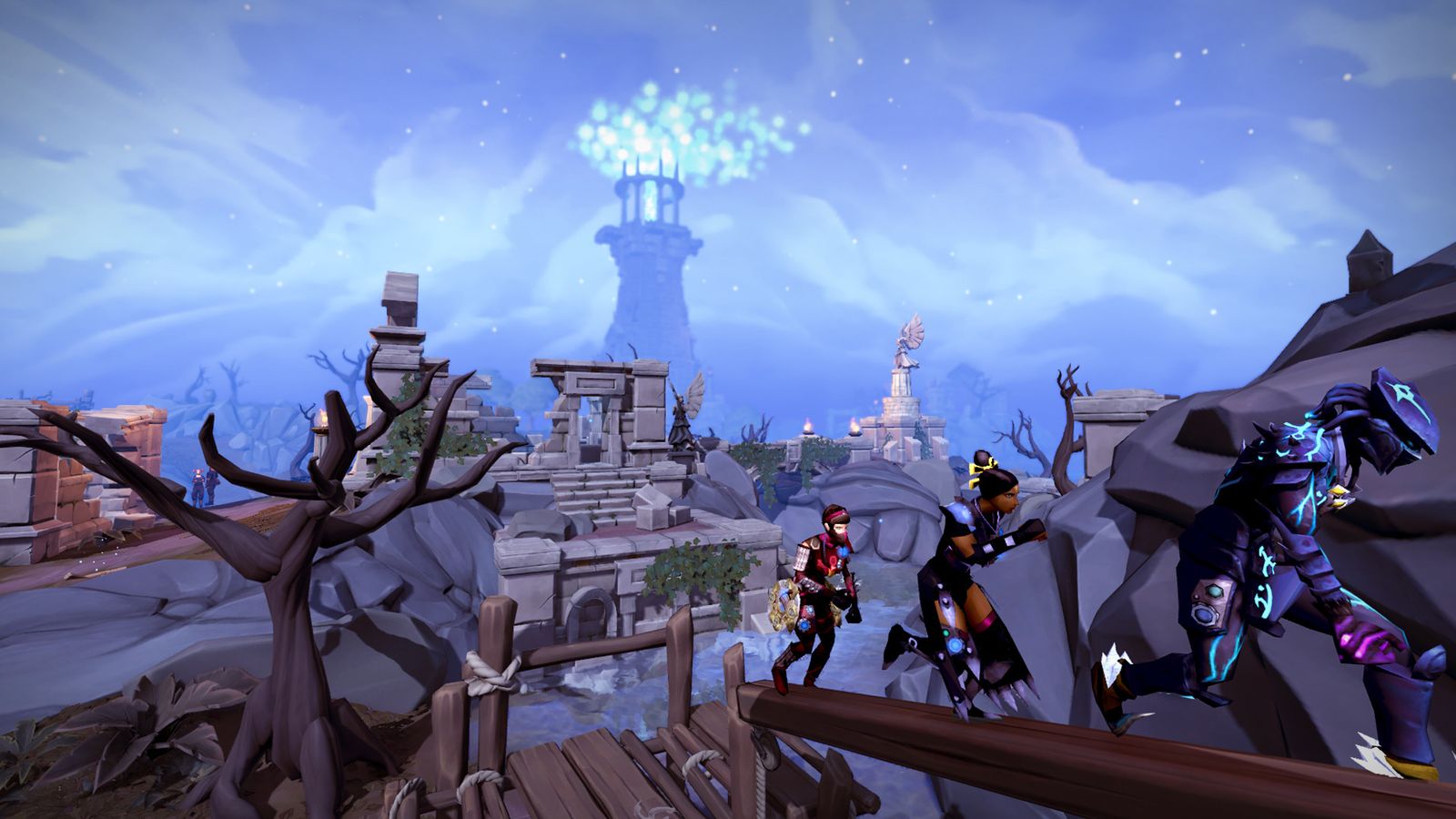 Screenshot from the open world Android game Runscape