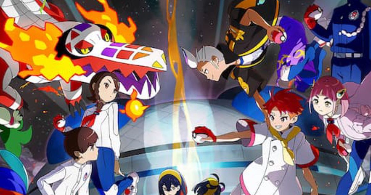 Pokémon Indigo Disk keyart showing trainers battling 