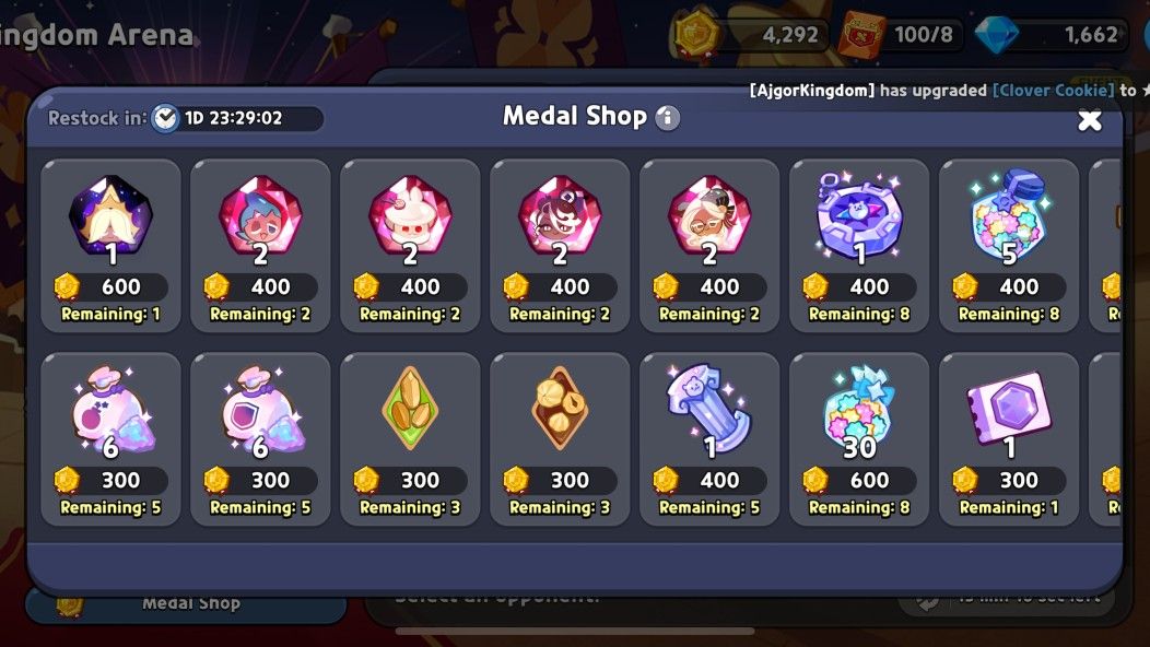 The Cookie Run: Kingdom PVP tier list can help you get a bunch of rewards from the medal shop.