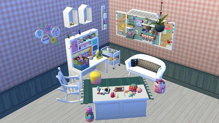 Nifty Knitting stuff in Sims 4