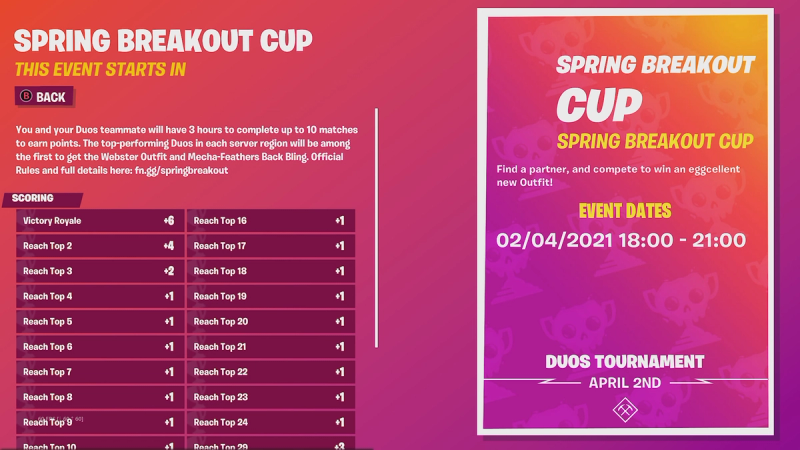 Fortnite Placement Cup: Start Date, Time & How to Enter