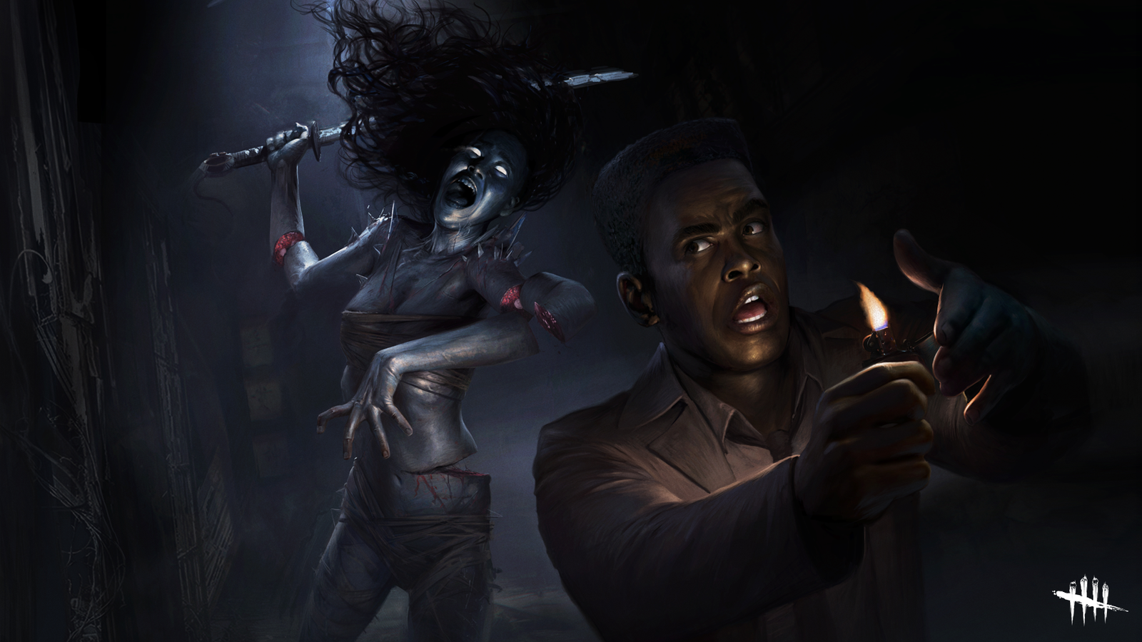 Image of the Spirit killing a survivor in Dead By Daylight.