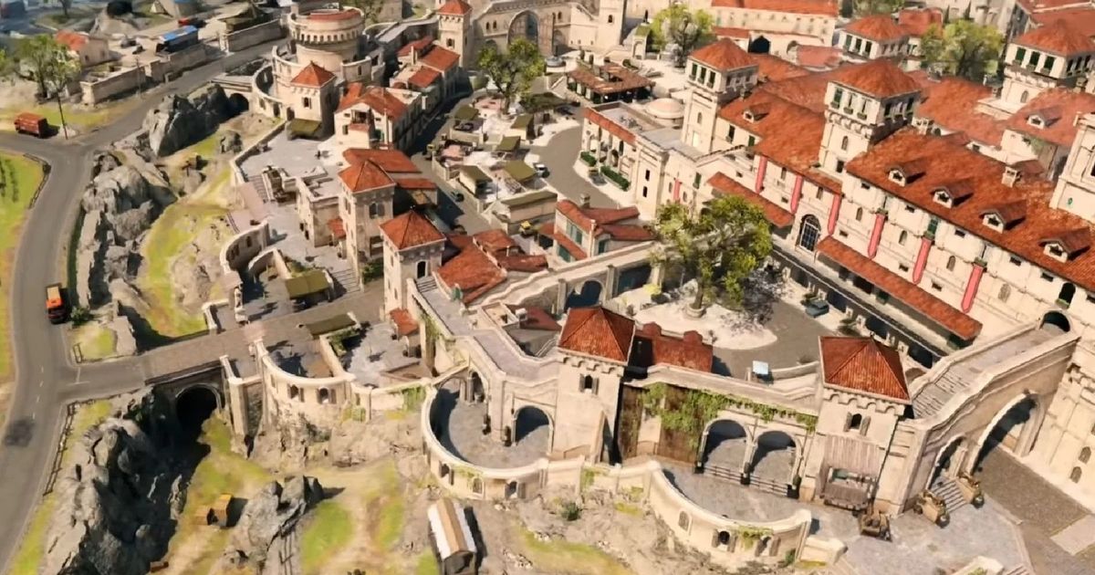 Image showing Town POI from Warzone Fortune's Keep map
