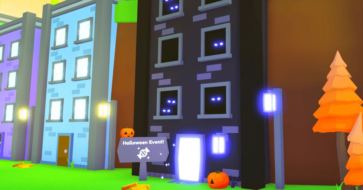 Banner for the Halloween event in Pet Simulator X