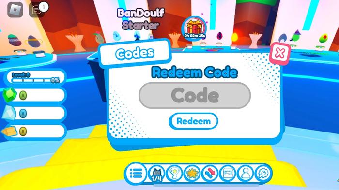 Image of the Pet Rift code redemption screen on Roblox.