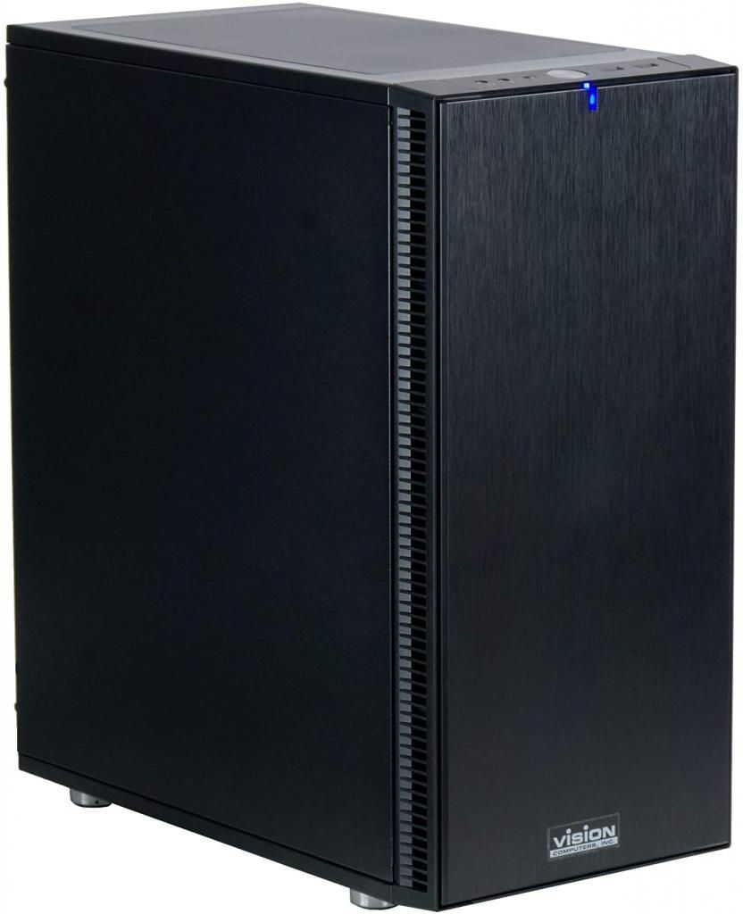 VCI Vulcan 3090 product image of an all-black gaming PC